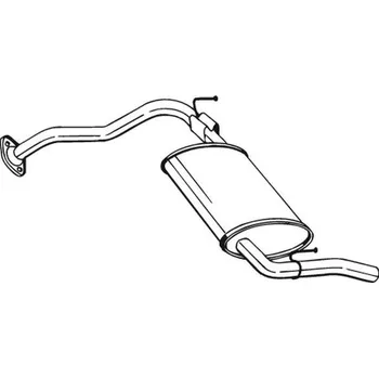 Výfukový systém Zadní tlumič výfuku BOSAL 278-603