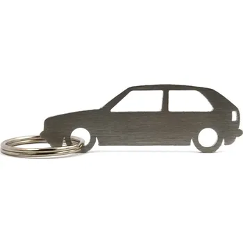 VW Volkswagen Golf MK2 3d klíčenka z nerezové oceli