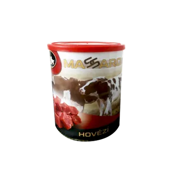 Krmivo pro psa SlovakiaFarma Massaro Hovězí kostky – konzerva pro psy