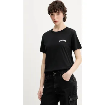 Pánské tričko Bavlněné tričko Converse 10028336.A03 černá 99X, vel. M