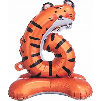 Balónek Stojící fóliový balónek s číslicemi - zvířátka
