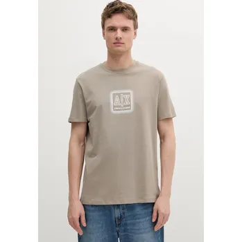 Pánské tričko Bavlněné tričko Armani Exchange XM000545.AF10361 béžová 80X, vel. M