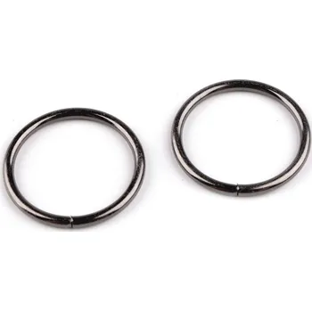Kroužek Ø25 mm Balení: 10 ks, Varianta: 3 nikl černý - 8596475527385