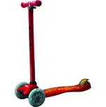 Dětská tříkolová koloběžka svítící - červená