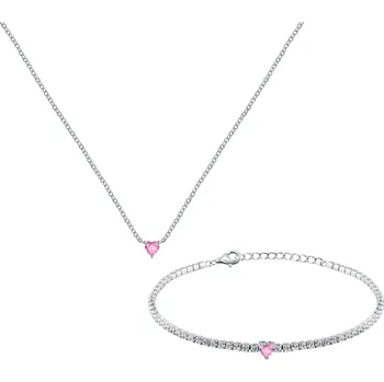 Náramek La Petite Story dárková sada, stříbrný náramek a náhrdelník LPS20AWV03