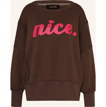 Dámská mikina Miss Goodlife Dámská Mikina, tmavě hnědá / neonově růžová, 38