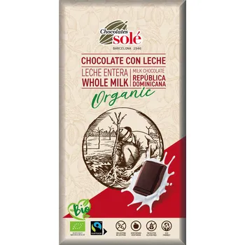 Čokoláda Čokoláda mléčná 39 % 100 g BIO SOLÉ