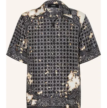Pánská košile Amiri Pánská Košile Resort Relaxed Fit Z&nbsp;Hedvábí, černá /...