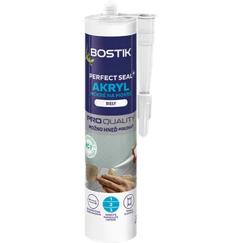 Tmel Bostik Akrylátový tmel Perfect seal akryl mokrý na mokrý 300 ml