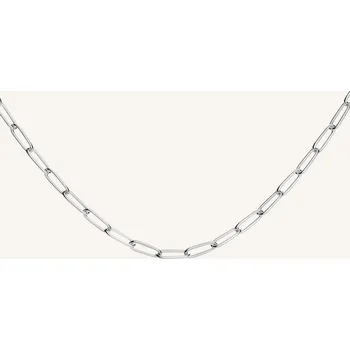 Šperk Rosefield náhrdelník stříbrné barvy Rectangle Chain JNRCS-J565