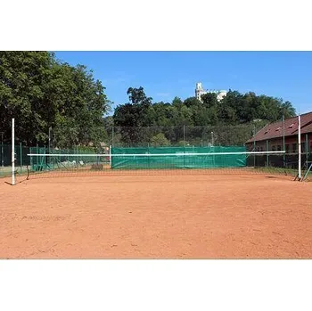 Volejbal Sittec nohejbalová síť 9,5 m - černá s lankem + DÁREK + Doprava ZDARMA