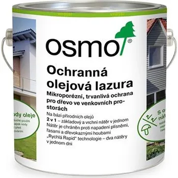 barva a nátěr na dřevo Osmo 712 Ochranná olejová lazura, Eben 2,5 l