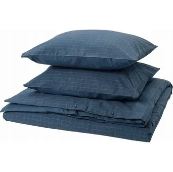 Povlečení Ikea DOFTAKLEJA Sada povlečení tmavě modrá 200x200/50x60 povlečení