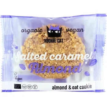 Cookie slaný karamel s mandlemi veganské bezlepkové 50 g BIO KOOKIE CAT