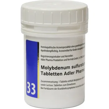 Zdraví Adler Pharma č.33 Molybdenum sulfuratum 400 tablet