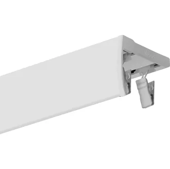 Příslušenství pro záclonu a závěs VOPPI HLINÍKOVÁ STROPNÍ LIŠTA DVOJITÁ SMALL 300 CM S KRYTEM BÍLÁ