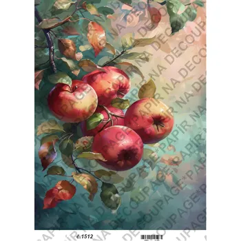 Výtvarný papír Rýžový a soft papír na decoupage - Obraz příroda - KB01512 Materiál: Rýžový papír, Rozměr: A4