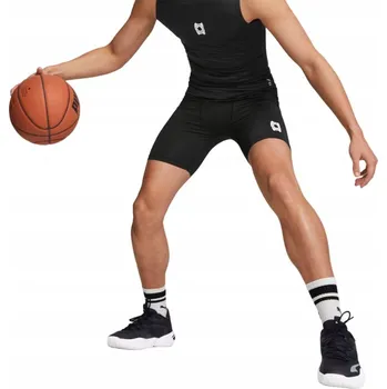 Pánské basketbalové Kraťasy PUMA Hoops Team Baselayer, černé puma XXL