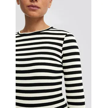 Dámské tričko Q/S s.Oliver dámské pruhované triko bílá/černá Velikost: L