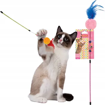 Hračka pro kočku Rybářský prut pro kočky Zolux, prut BAMBULE