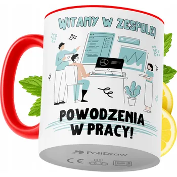 Hrnek Polidraw Hrnek Polidraw Vítejte v Práci jako Dárek keramický 330 ml