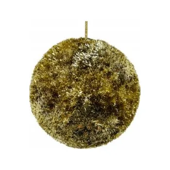 Vánoční dekorace WESTWING Vánoční Koule na vánoční stromek Shishi Tinsel zlatá, 8 cm