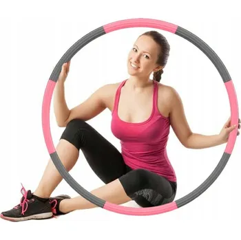 HULA HOOP OBROČ S MASÁŽNÍMI VÝSTUPKY SKLÁDACÍ PĚNOVÝ