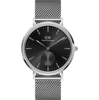 Hodinky Daniel Wellington pánské hodinky mesh Classic Sterling kulaté DW00100711