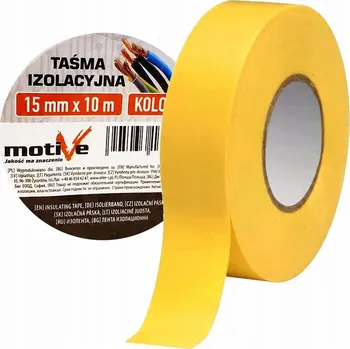Izolační páska Izolační Páska Motive 15 mm x 10 m žlutá