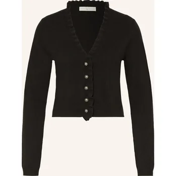 Dámský svetr Johann & Johanna Dámská Pletená Kazajka S Kašmírem, černá, 44