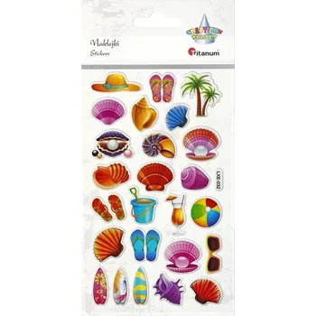 samolepka Klasické Samolepky SAMOLEPKY DO DĚTSKÉHO POKOJE 3D mušličky Titanum 2 ks