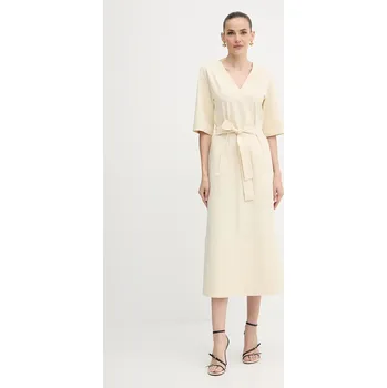 Dámské šaty Šaty MM by Max Mara ONAGRO 2526626057600 béžová 01A, vel. M