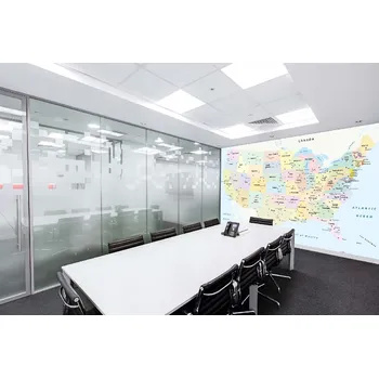 Fototapeta DIMEX | Samolepicí vliesová fototapeta na zeď Politická mapa USA MA-5-1542 | 375 x 250 cm | zelená, modrá, bílá, žlutá + Samolepicí vliesová fototapeta na stěnu DIMEX Politická mapa USA MA51542 v rozměru 375 x 250 cm