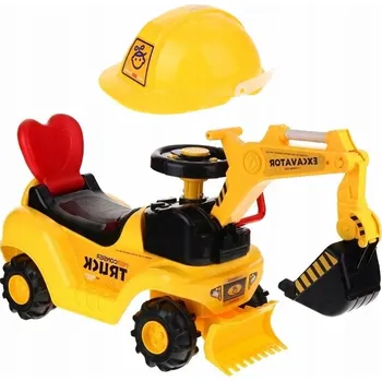 Odrážedlo BAGR BULDOZER ODRÁŽEDLO S POHYBLIVOU LŽÍCÍ VOLANT SE ZVUKEM