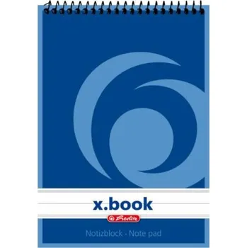 Blok Spirálový blok A6 linkovaný - modrý