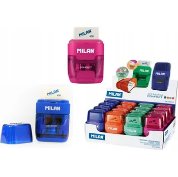 Ořezávátko Ořezávátko ruční, dvojité, s nádobkou Milan, vícebarevné