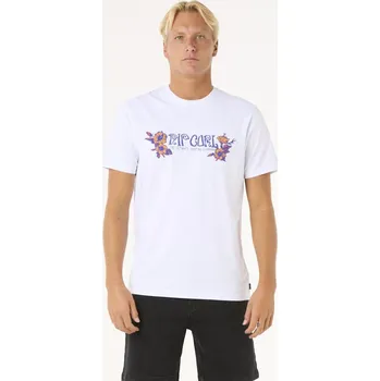Pánské tričko Tričko Rip Curl PARADISE TEE White velikost XXL