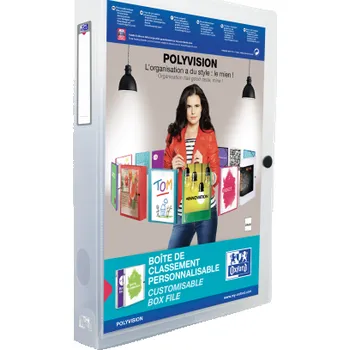 Kancelářské potřeby Oxford - Box na spisy Oxford Polyvision A4/4 cm