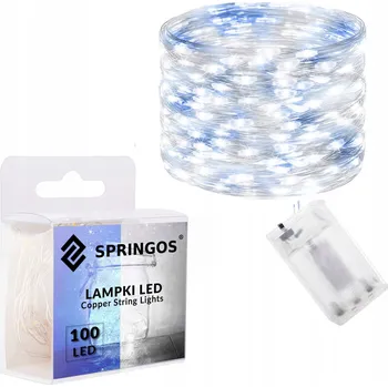 Vánoční dekorace Vánoční osvětlení na stromeček Springos do interiéru 10,2 m, 51 - 100 světýlek