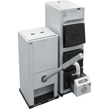Krbová kamna Termomont Automatický kombinovaný kotel DUO na dřevo a pelety 30 kW
