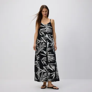 Dámské oblečení Reserved - Šaty se vzorem - černý - 083GP-99X - 083GP-99X-L