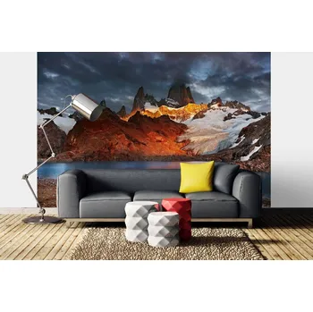 Fototapeta DIMEX | Samolepicí vliesová fototapeta na zeď Fitz Roy, Argentina MA-5-1958 | 375 x 250 cm | modrá, červená, bílá + Samolepicí vliesová fototapeta na stěnu DIMEX Fitz Roy, Argentina MA51958 v rozměru 375 x 250 cm