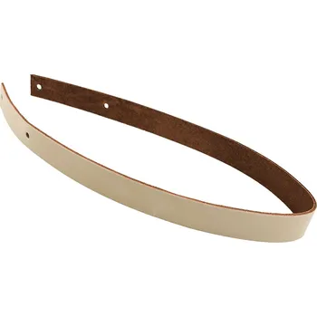 Pro Háčkování Kožený popruh 58 cm šířka 2,5 cm krémový