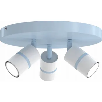 Stropní svítidlo modré kovové 3xGU10 pro chlapce