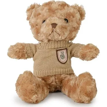 plyšák PLYŠOVÝ MEDVÍDEK 22 CM V SVETRU / BÉŽOVÝ