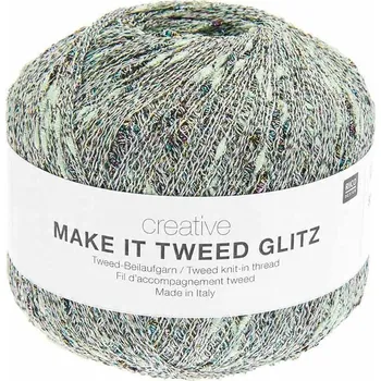 Příze Fantazijní příze Rico Design Creative Make It Tweed Glitz 005 / mátová