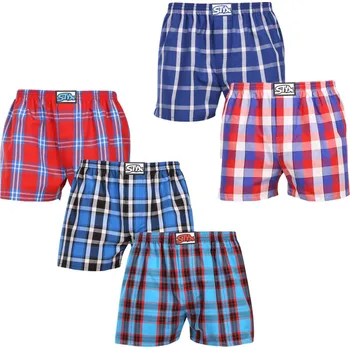 5PACK pánské trenky Styx klasická guma vícebarevné (5A110610) L Možnost vrácení zboží ZDARMA do 120 dnů!