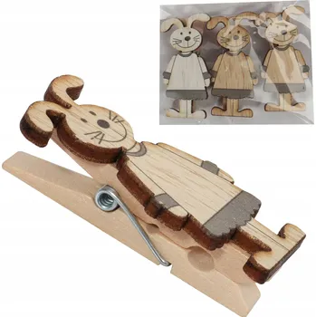 Vrták Velikonoční jarní sponky pro zajíce, sada 3 ks