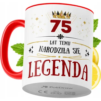 Hrnek Polidraw Hrnek Polidraw Narozeniny75 keramika 330 ml