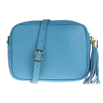 Kabelka NovaKabelka.cz Kožená italská crossbody kabelka Bala Azzura